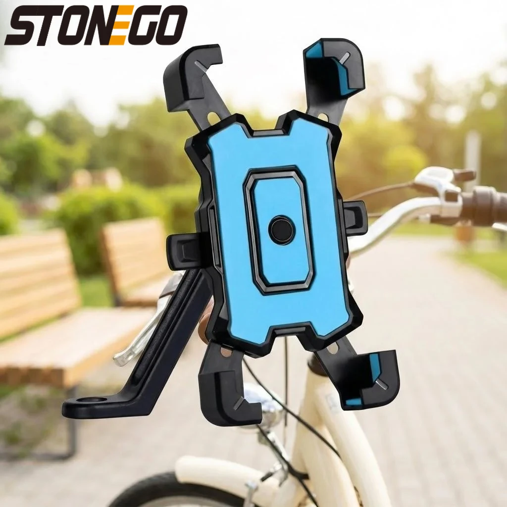 

1PC Auto Lock Bike Phone Holder Bicycle Mobile Cellphone Holder Easy Open Motorcycle Support Mount Universal Fit