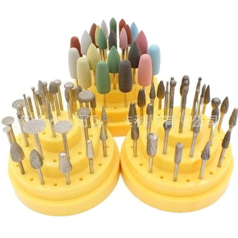 1pcs Lab TungstenSteel Grinding Head, Emery Grinding Head, Rubber Grinding Head, Polishing Tool,Set S