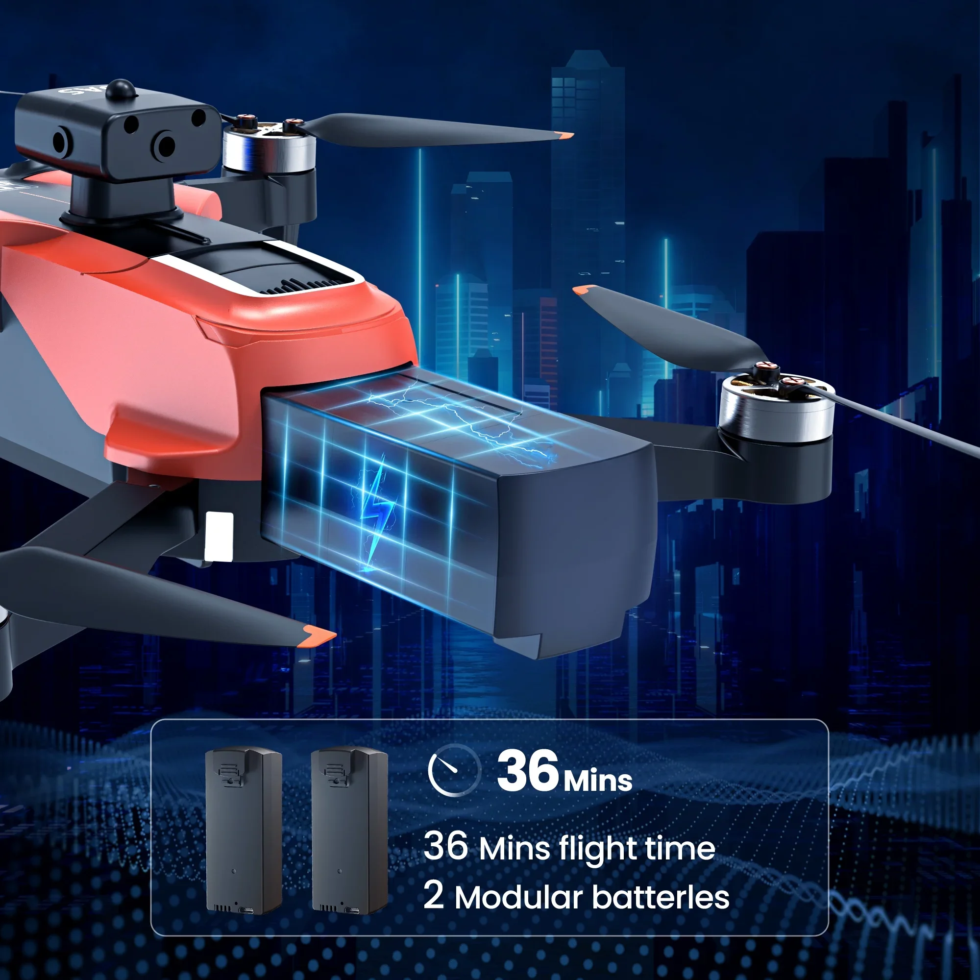 Drone GPS WeFone D99 8K UHD, plegable, motor sin escobillas, modo VR, seguimiento automático GPS, cuadricóptero RC, C0.