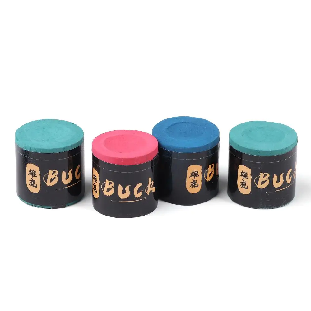 2PCS/Set No-slip Billiard Chalks Pool Cue Stick Chalk Snooker Easy Powder Billiard Chalk Pool Accessories Blue Green Red