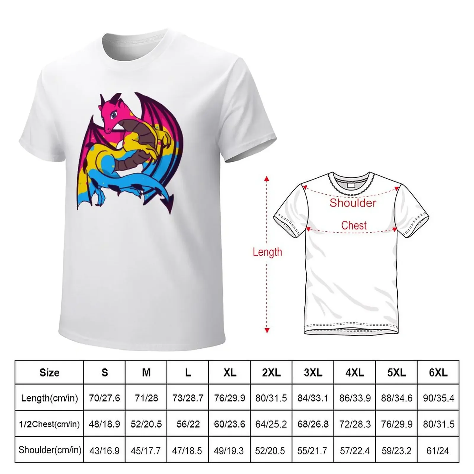 Pan flag dragon T-Shirt customs anime clothes clothes for men