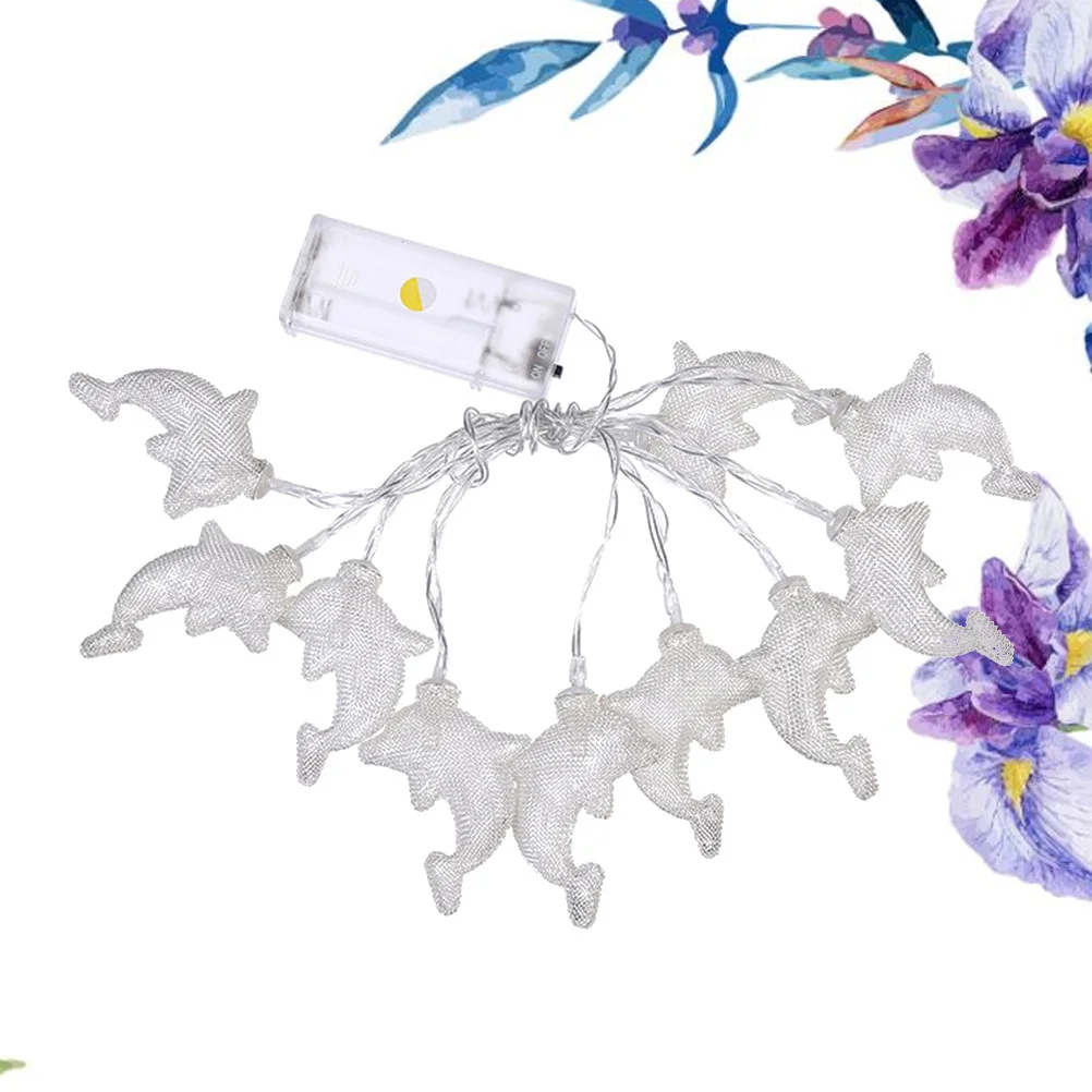 

20Leds Dolphin String Lights Fairy Garden Party Decoration Lamp For Bedroom Patio Easter Warm Light String Lights Party Decor