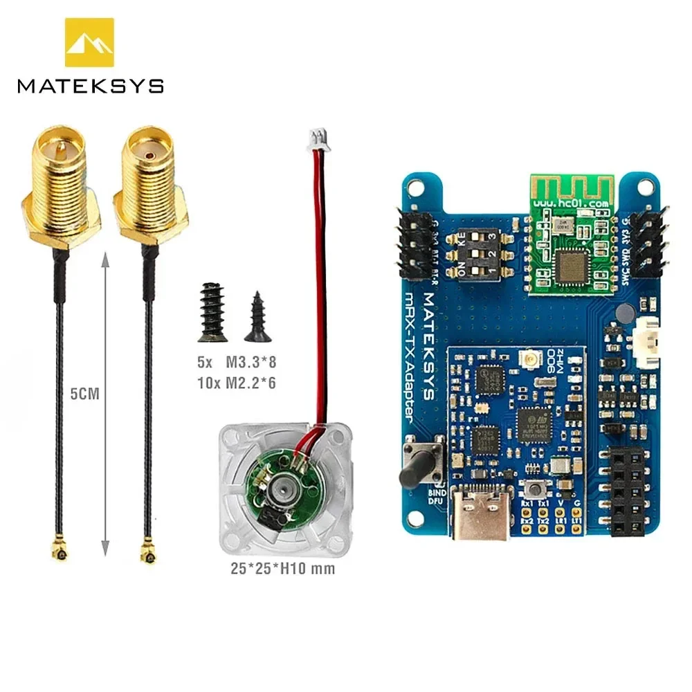 VivaMATEKSYS MLRS MAVLINK 900MHZ TX MODULE KIT, MR900-30-TX 900 MHz LoRa, 30 DBm RF Power 5-13V For Long Range RC FPV Parts
