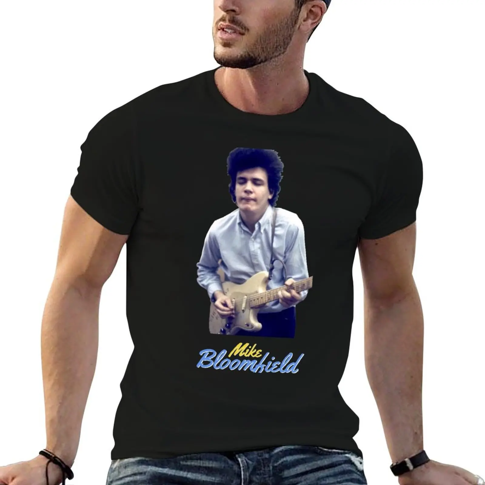 Mike Bloomfield T-Shirt Retro Graphic Print T-Shirt