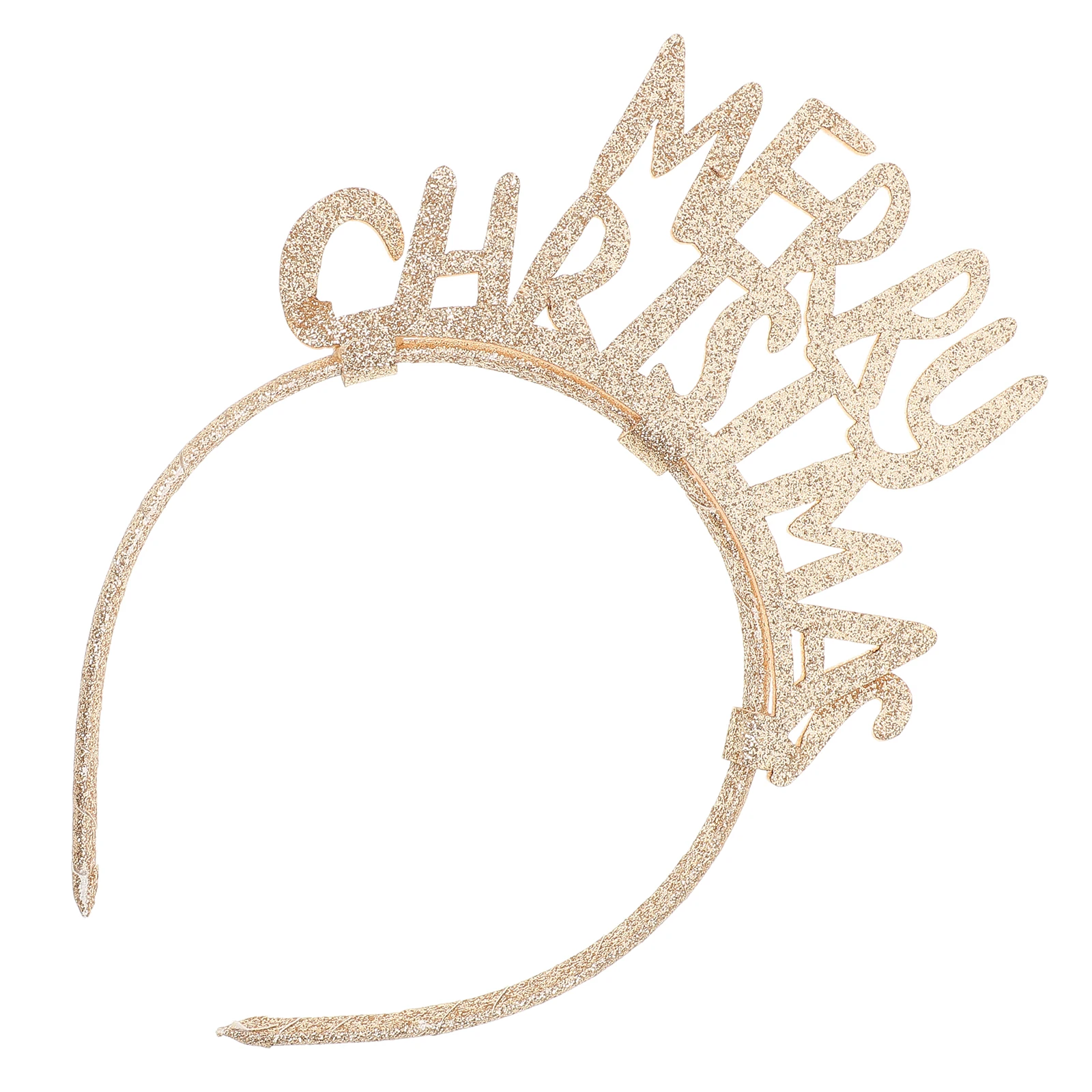 

Christmas Headband Merry Christmas Glitter Xmas Hair Hoop for Holiday Party Accessory Cute Alphabet Hairband