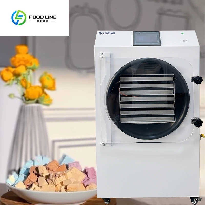 30 كجم/دفعة 2.5m2 كبير فراغ التسامي مجفف بالتجميد الغذاء الحلوى الفاكهة الخضار آلة تجميد 30 كجم للاستخدام المنزلي