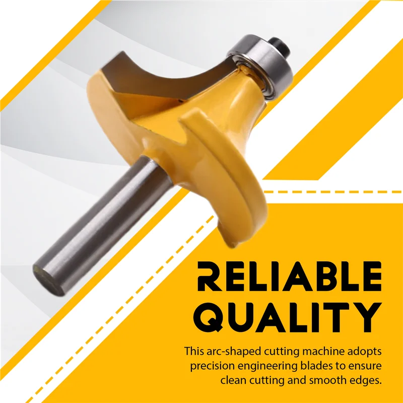 ABKP-8Mm Shank Handle เส้นผ่านศูนย์กลาง 44 มม.เครื่องตัดเนื้อเครื่องตัดไม้เครื่องตัด Chamfering Arc เครื่องตัดขอบ Trimmer หัว