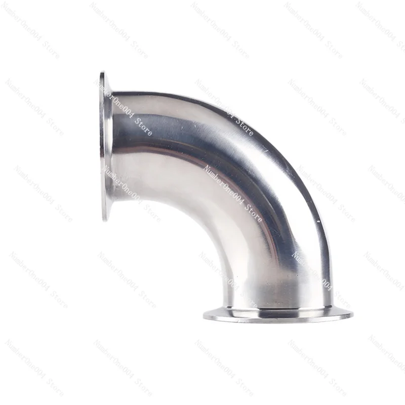 Applicable to Grade Quick-loading Elbow 90 Degrees 304 Stainless Steel Clamp Type Chuck Elbow Flange Snap Right Angle Bend