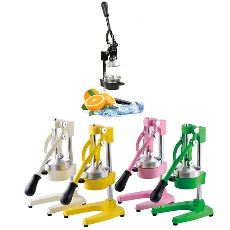 عصارة ضغط يدوية سهلة الاستخدام، عصارات يدوية كبيرة من الفولاذ المقاوم للصدأ 304 منزلية بالضغط البرتقالي #3