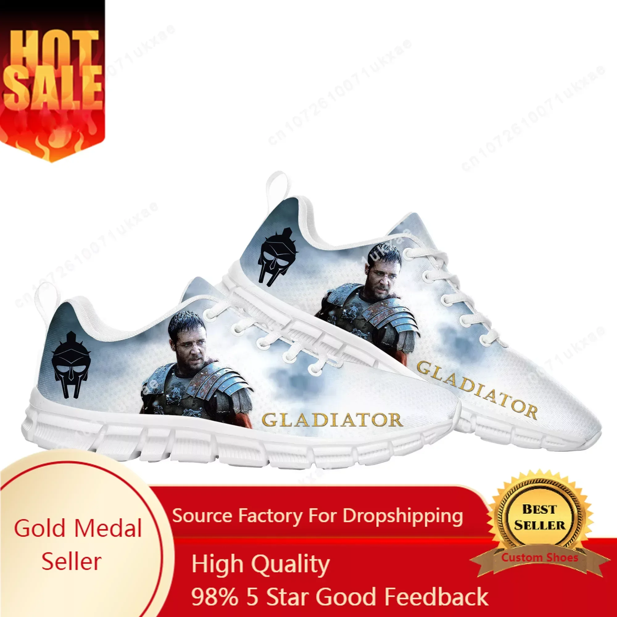 

Gladiator Sports Shoes Mens Womens Teenager Kids Children Russell Crowe Sneakers High Quality Casual Sneaker Couple Custom Shoes