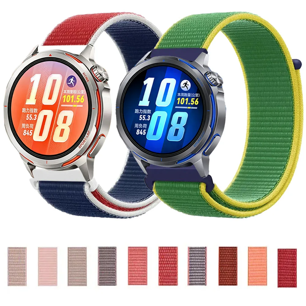22mm 20mm Nylonarmband für Huawei Watch GT Runner 2/GT6-5-4 Pro 46mm Komfortables Armband für Amazfit Active 3 2/Max/Bip 6/Balance 2