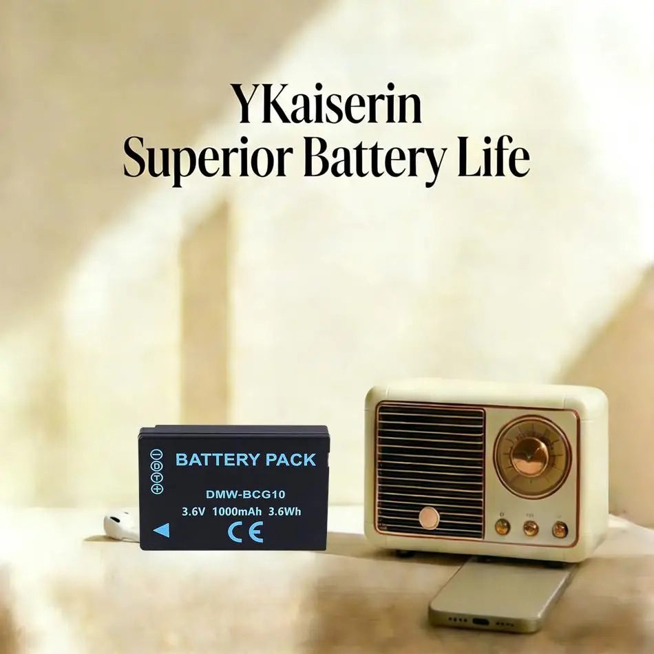 

Аккумулятор для камеры Dmw-BCG10E 1000 мАч для Panasonic Dmc-3D1 Dmc-TZ7 Dmc-TZ8 Dmc-TZ10 Dmc-TZ18 Dmw-BCG10