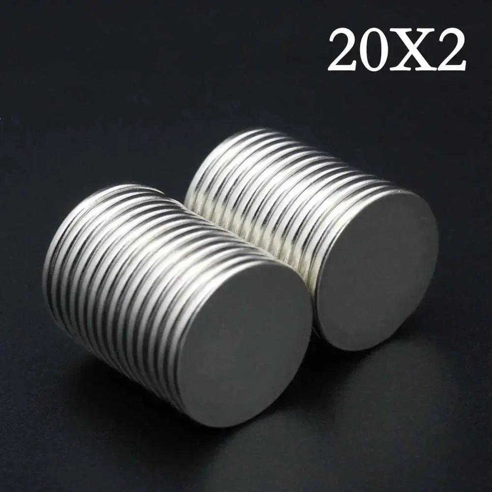 

2/3/5/8/10 Pcs 20x2 Neodymium Magnet 20mm x 2mm N35 NdFeB Round Super Powerful Strong Permanent Magnetic imanes Disc