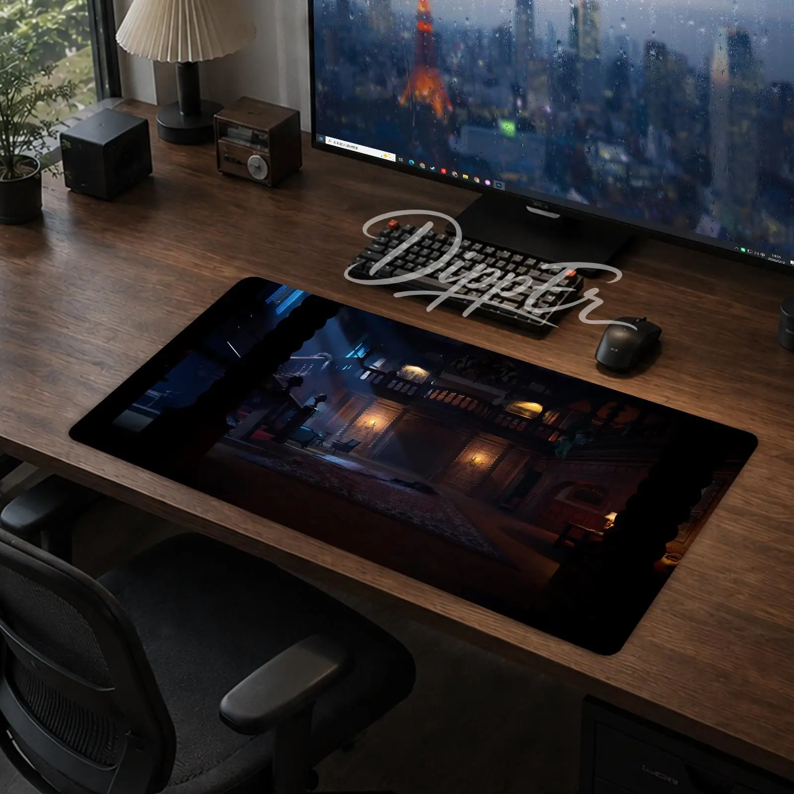 Bloodlines 2 Mouse Pad Gaming office Desk Mat Non-slip Large Mousepad DIY Keyboard Pad stitched edge rubber base