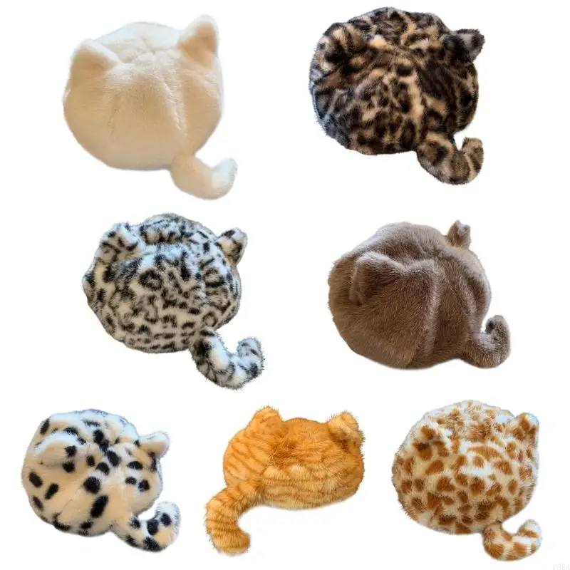 

P88A Double Ears Plush Winter Hat Durability Easyly Clean Fabric Perfect For Pet Lover And Outdoor Activity