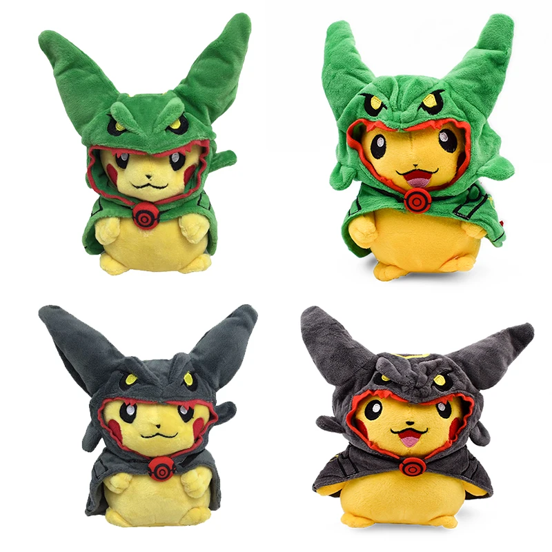 Pokemon Pikachu Cosplay Toy Charizard Snorlax Garchomp Tyranitar Hydreigon Anime Eevee Lapras Stuffed Plush Morpeko Peluche Doll