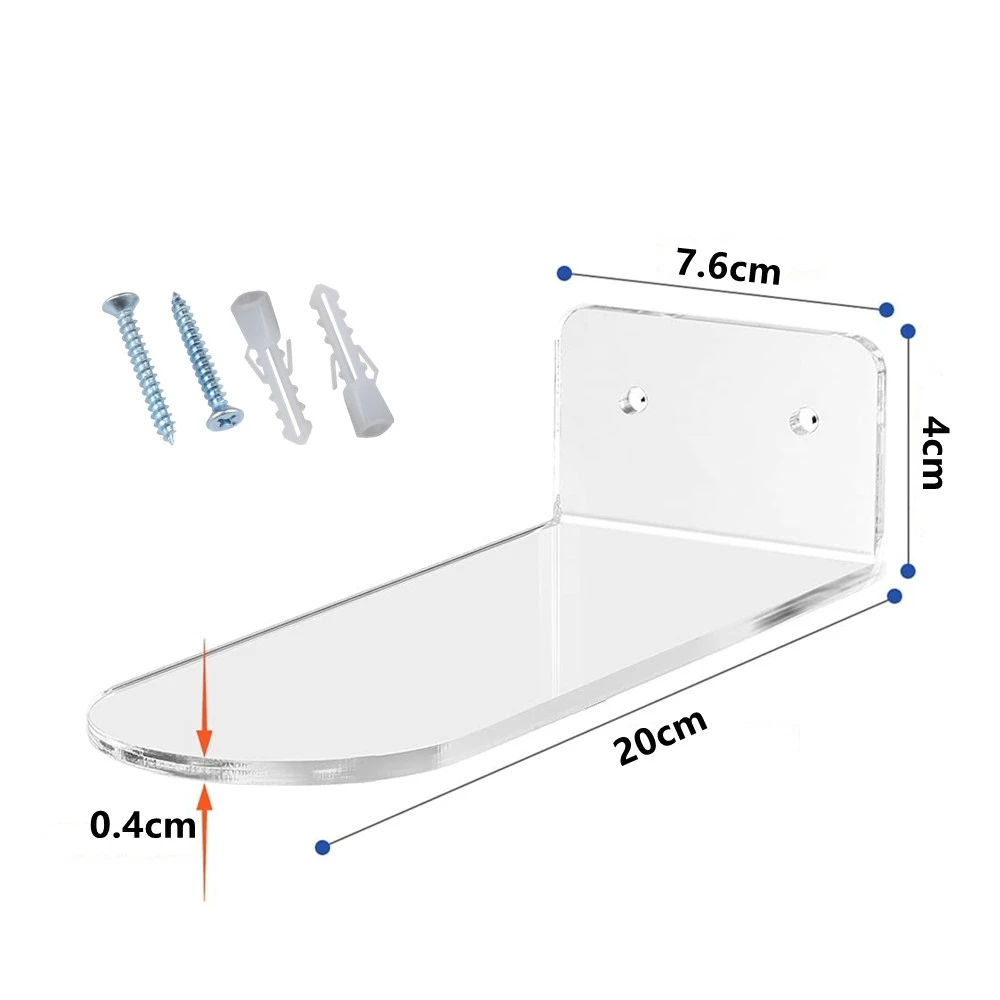 6 Pack Floating Shoe Shelves,White Acrylic Wall Mounted Shoe Display Shelves,for Display Collectible Shoe&Sneaker