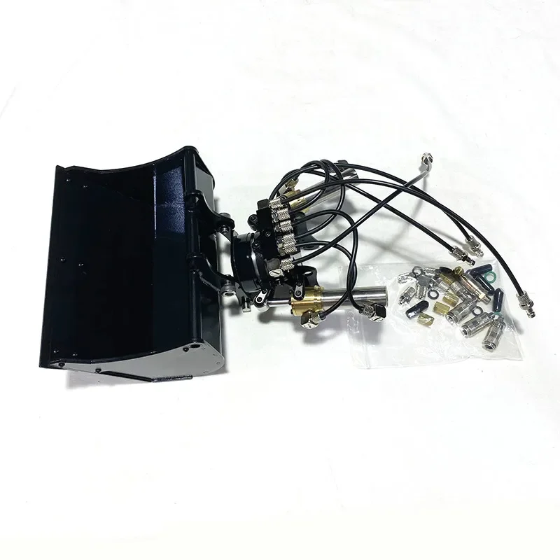 Balde de nivelamento hidráulico de boca larga, inclinação rotativa de metal, balde de nivelamento de boca larga, acessórios de modelo hidráulico