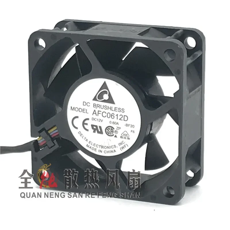 for Delta 6025 AFC0612D 12V 0.60A Cooling Fan 60x60x25mm Original DC Brushless Computer Case Cooler view 4
