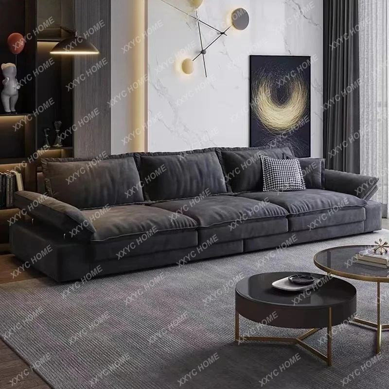 

Многофункциональный диван для гостиной, сверхширокий, с глубоким сиденьем, из латексной ткани, удобный диван для отдыха.