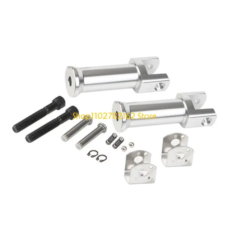 

547B Universal Foot Rest Brackets Motorcycle Passenger Footpeg Supports Metal Footpeg Support Motorbike Accessory Replacement