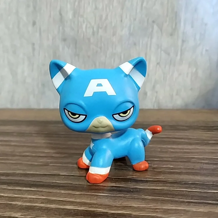 LPS Toys Rare Pet Shop Blue Cat Animals Figure Kid Gift