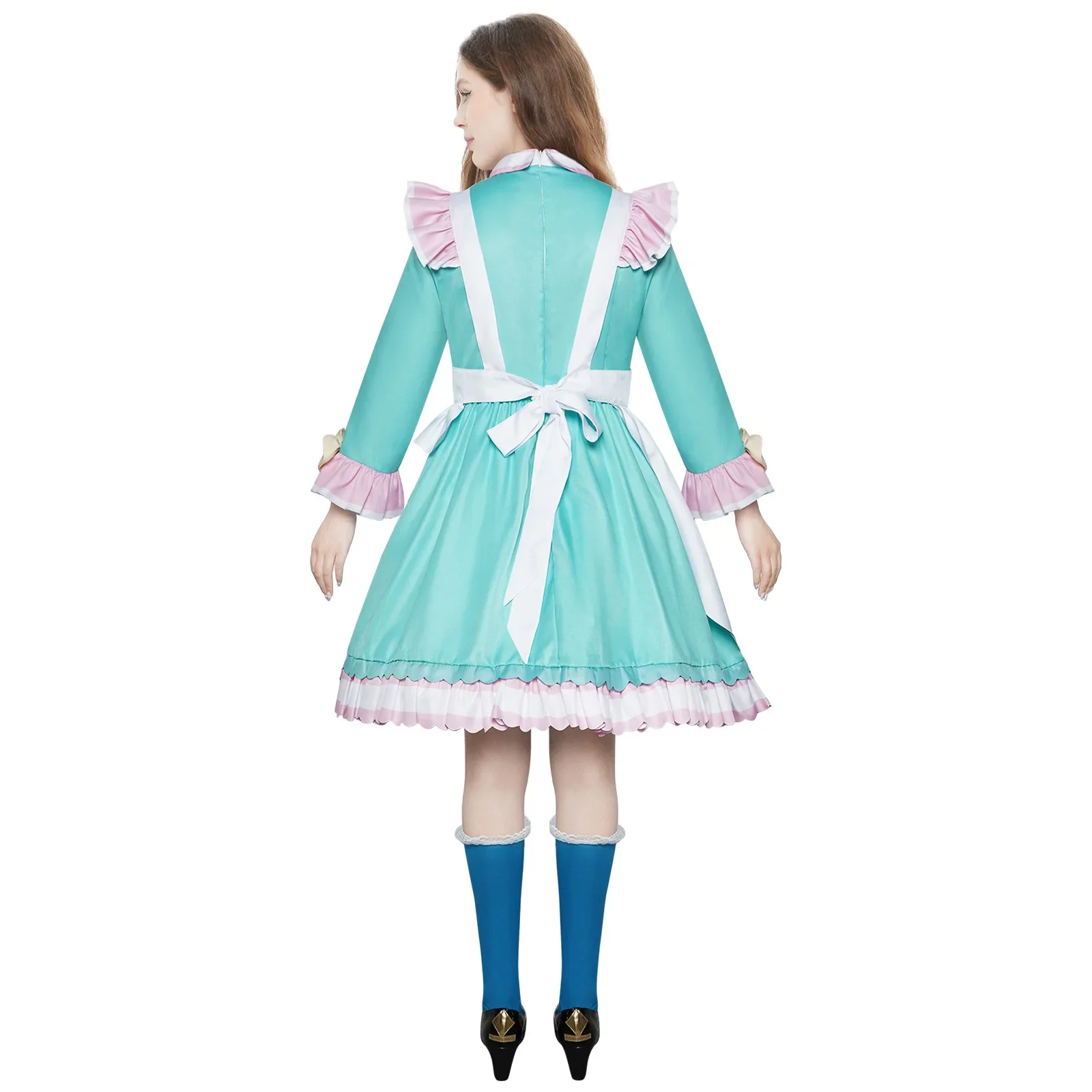 Needy Girl Overdose  Rain Cosplay Costume KAnge Disguise Lolita Dress Cute Uniform for Adult Halloween Carnival Party Roleplay