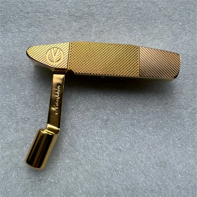 NDORPHIN HAND MADE Inno V#01 carbon steel CNC golf putter head with JAPAN PATENT 24K GOLD PLATE