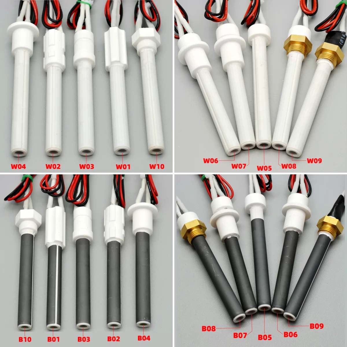 1PCS 220V Ceramic Igniter Ceramic Heating Tubespark plug for pellet stove10.5*6*100mm 300W pellet stove ignitor black