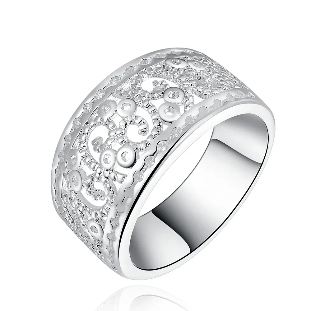 

Hot Sale 925 Sterling Silver Charms Ring For Women Lady Wedding Party Gift Wholesale Price Luxury