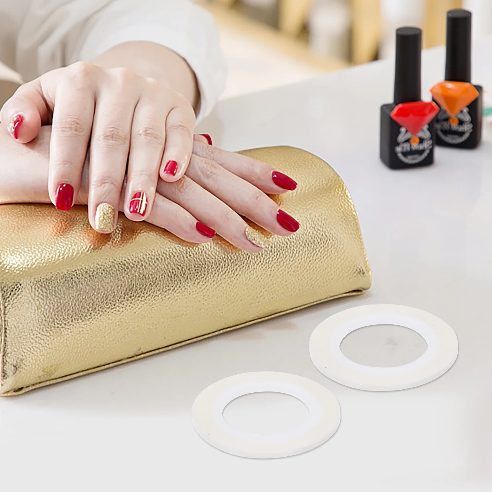 3개입 컬러풀 네일 스트라이핑 테이프 홀로그램 반짝이는 셀프 접착 라인 DIY 매니큐어 장식 네일 스트라이핑