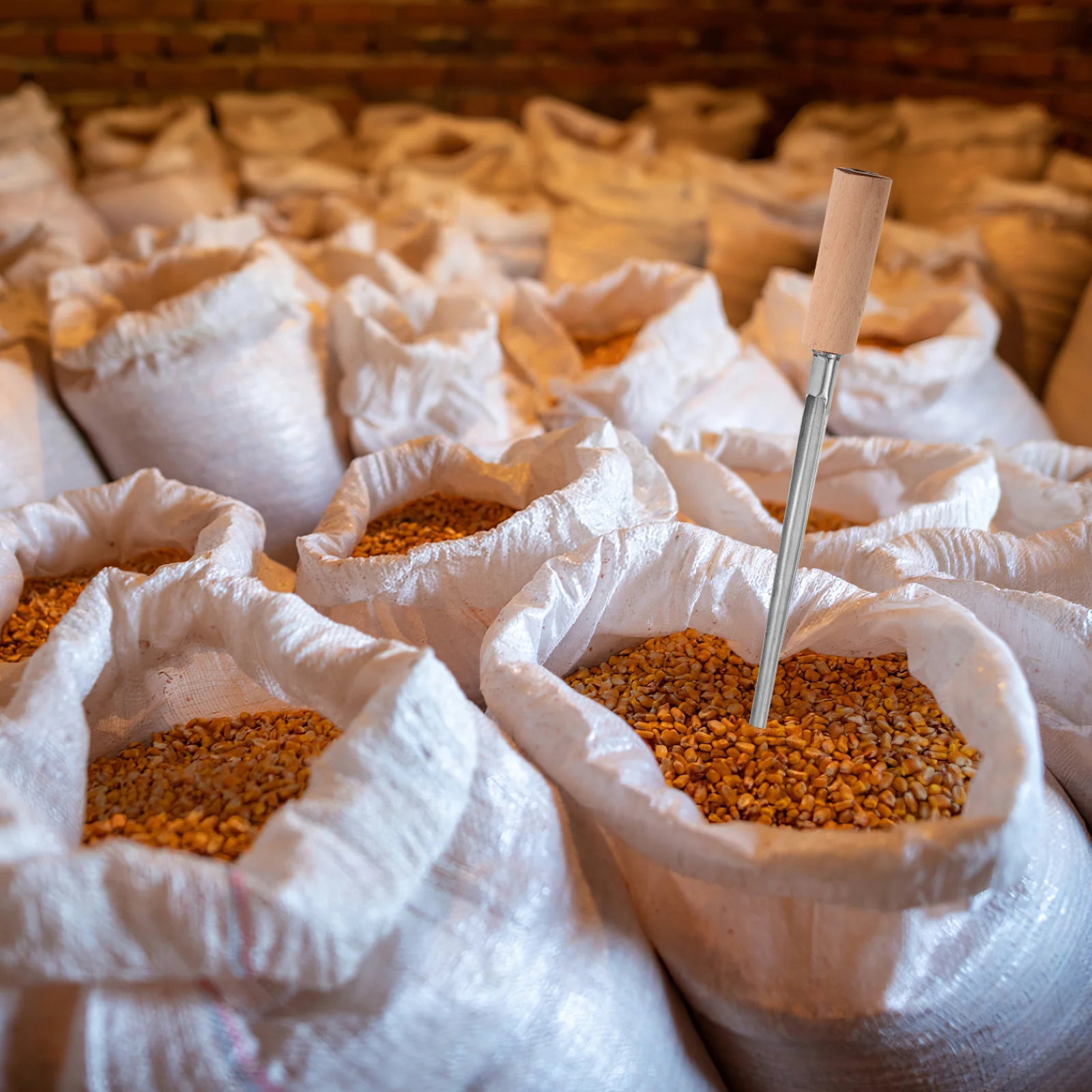 الفولاذ المقاوم للصدأ الحبوب عينات التحقيق الثقيلة للزراعة بذور الأسمدة مسحوق الكريات القمح الذرة الأرز المعدني