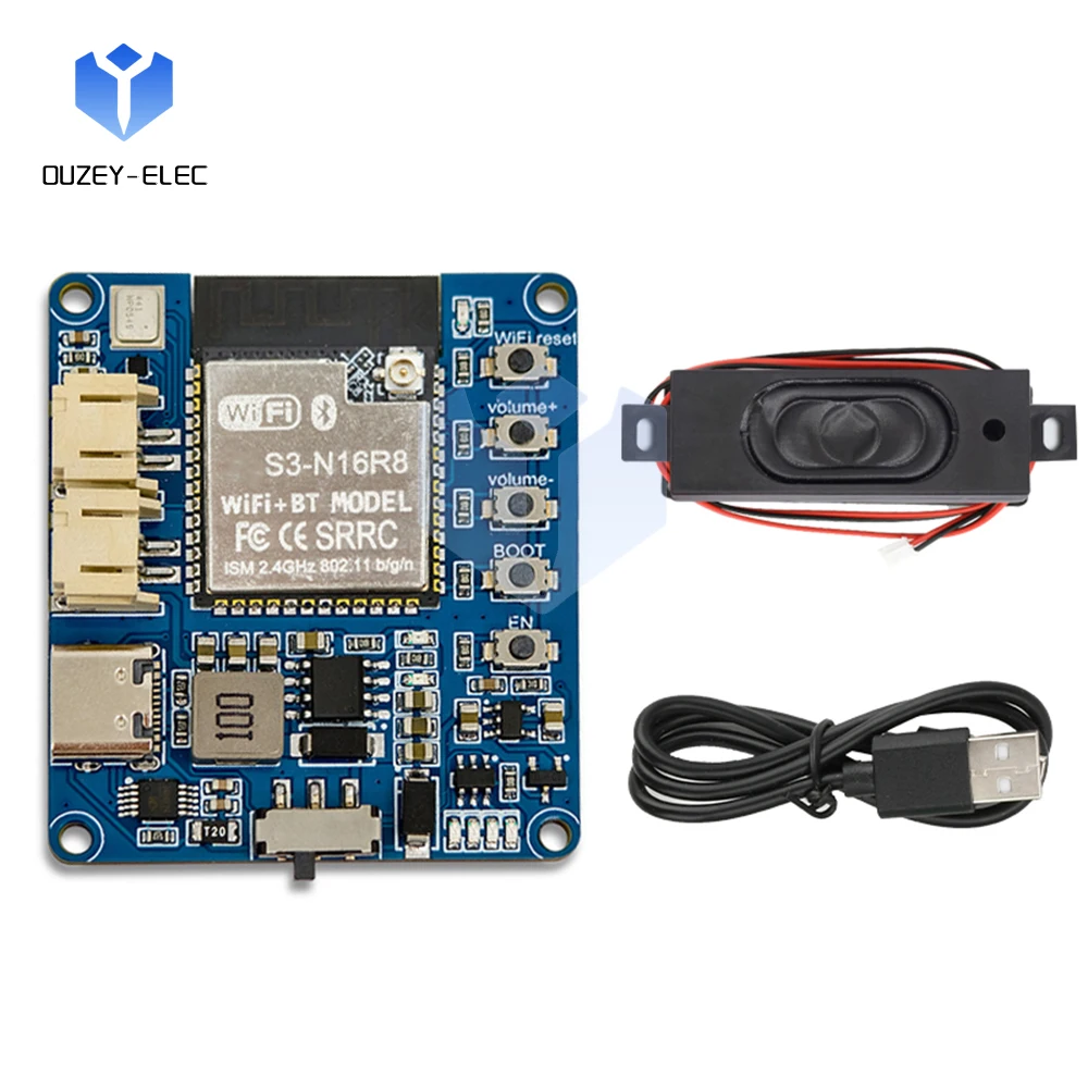 ESP32-S3 مجلس تطوير الذكاء الاصطناعي Xiaozhi Ai وحدة التفاعل الصوتي للبرمجة لوحة تجريبية واجهة من النوع C