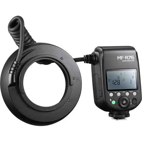 Godox MF-R76 Macro Circular Flash Micro Single Camera Macro Lamp Dental Photography for DSLR Cameras Canon Nikon 6D 7D 60D 70D