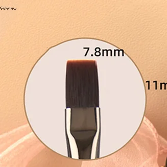 

【WHB】Nail Liner Brush Wooden Handle Reusable Anti-Slip French Lines Flower Painting Brush DIY Fine Details Manicure Tools