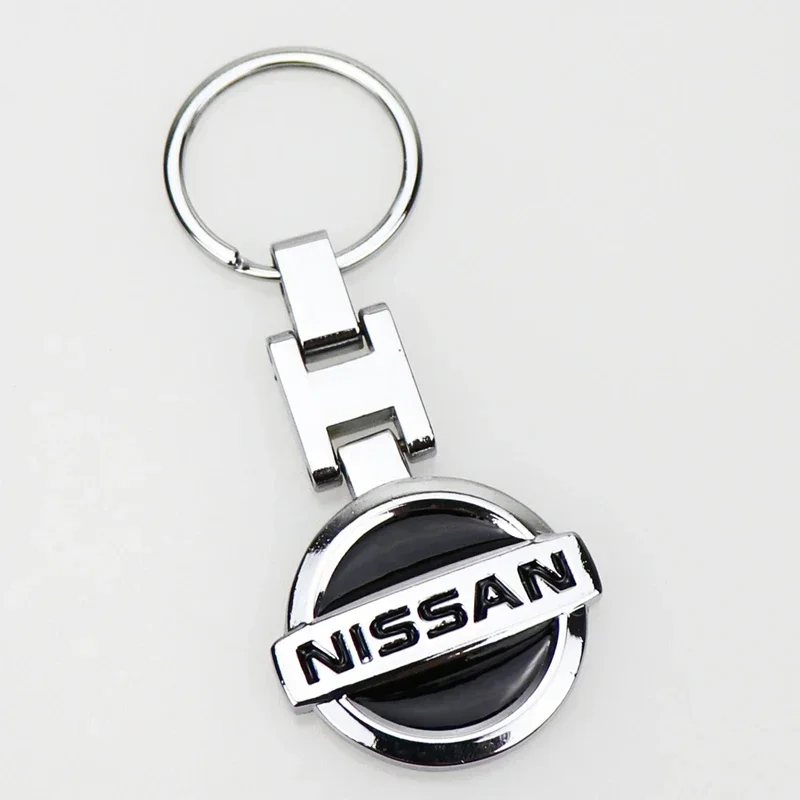 Alloy Car Styling Keychain Key Rins for Nissan X Trail T32 Tiida Navara Nismo Note Qashqai Elgrand Leaf Juke Patrol Micra Decor