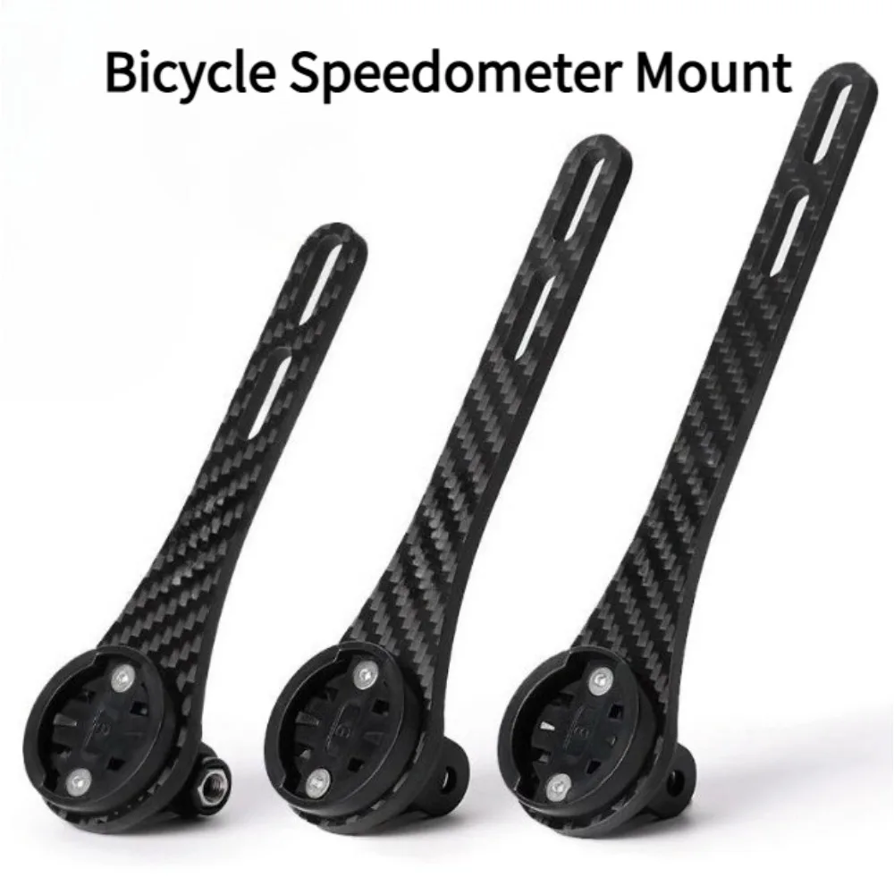 1set Carbon Fiber One-Piece Aerodynamic Handlebar Bicycle Computer Mount for Road Bikes, Extension Bar, Cycling Computer Holder