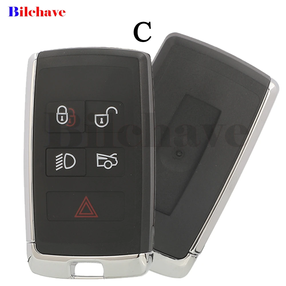 Jingyugin Remote Car Key Shell FOB 5BTN For Land Rover Discovery 5 Ranger Rover Velar Sport EVOQUE Jaguar XF XJ EX F-Pace F-Type - view 4