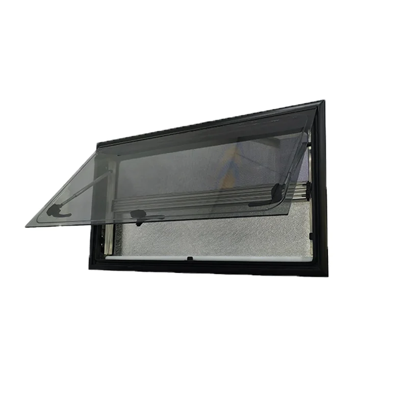 500*300 Mm Factory Price Water-sealed Aluminum Outward Opening Window ABS Integral Frame E-Mark Certified For Caravan view 4