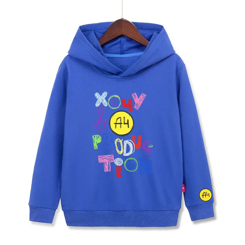 Merch A4 Худи Хочу в graffiti Kids Hooded Sweatshirt Boy Girl Pullover Hoodie with Graphic Design, Summer Cotton Streetwear Coat