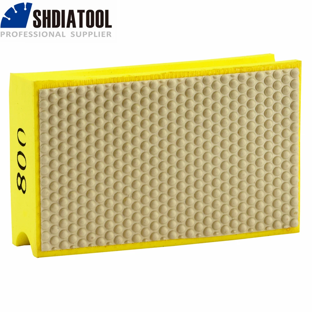 SHDIATOOL Diamond Polishing Pads Hand Tool Grain 60-3000 Granite Stone Grinding Resin Sanding Disc Concrete Glass Foam Backer