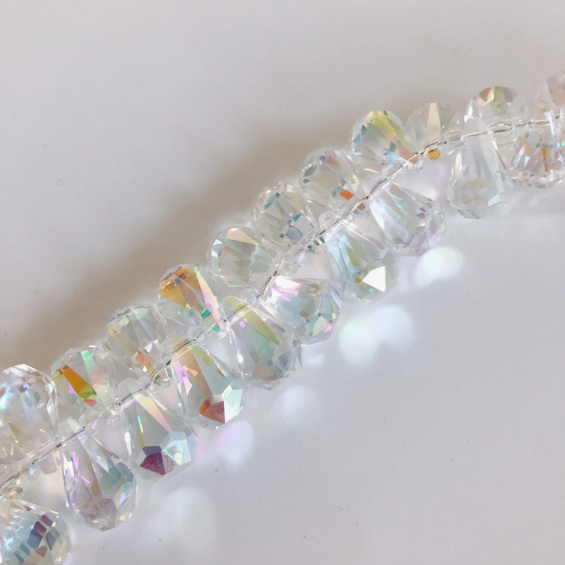 DIY Jewelry Accessories Crystal Glass Diamond Small Pendants Necklace Making Materials & Accessories（2pcs）