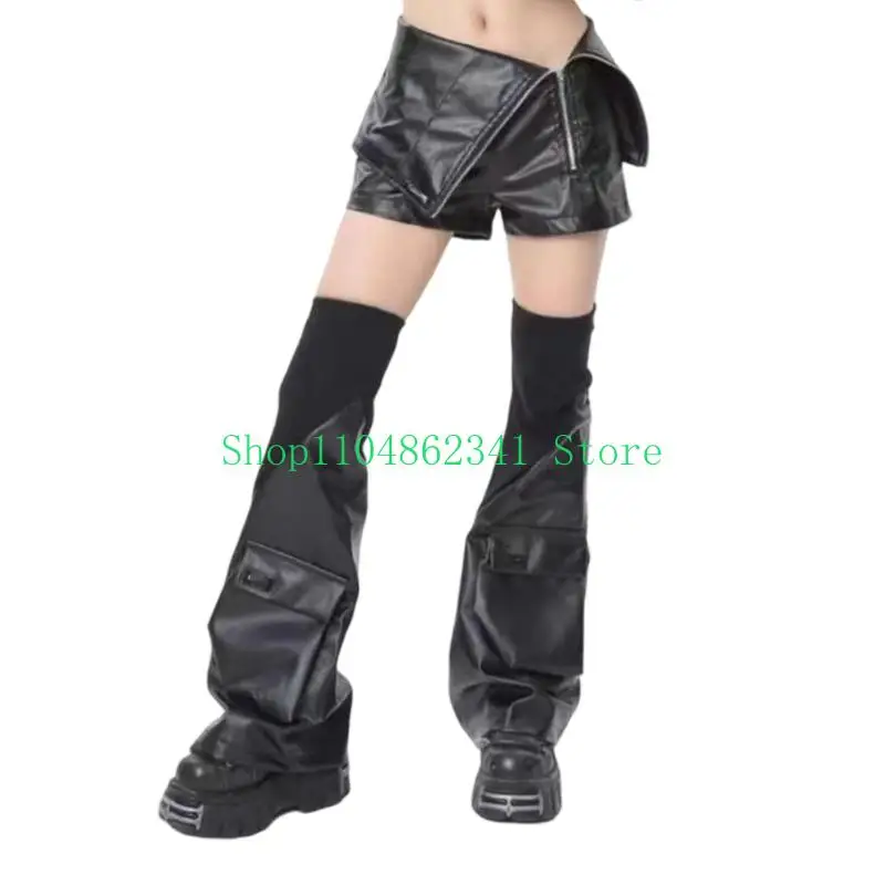 652f-2000s-techwear-leg-gaiters-multi-pocket-design-over-boot-or-shoes-cool-fashion