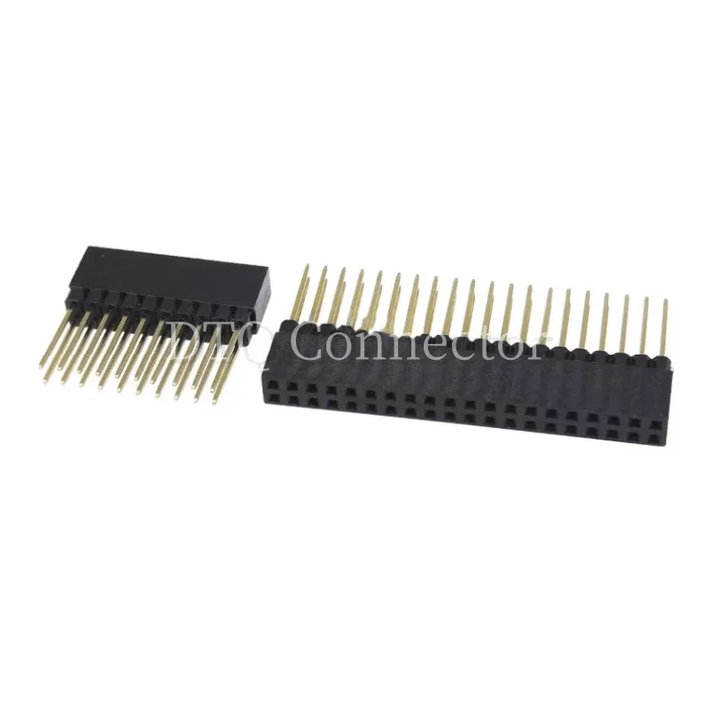 5pcs 2.54mm Pitch PC104 20 40 64 80 Pin 2x10 2x20 2x32 2x40 Long Double Row Straight Female Header Socket Connector For Arduino