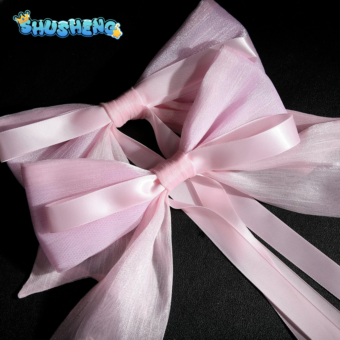 Alien Stage Zombie State Mizi Cosplay Costume Woman Pink Mini Dress Cute Big Bow Glitter Ruffle Skirt Idol Stage Outfit Full Set view 6
