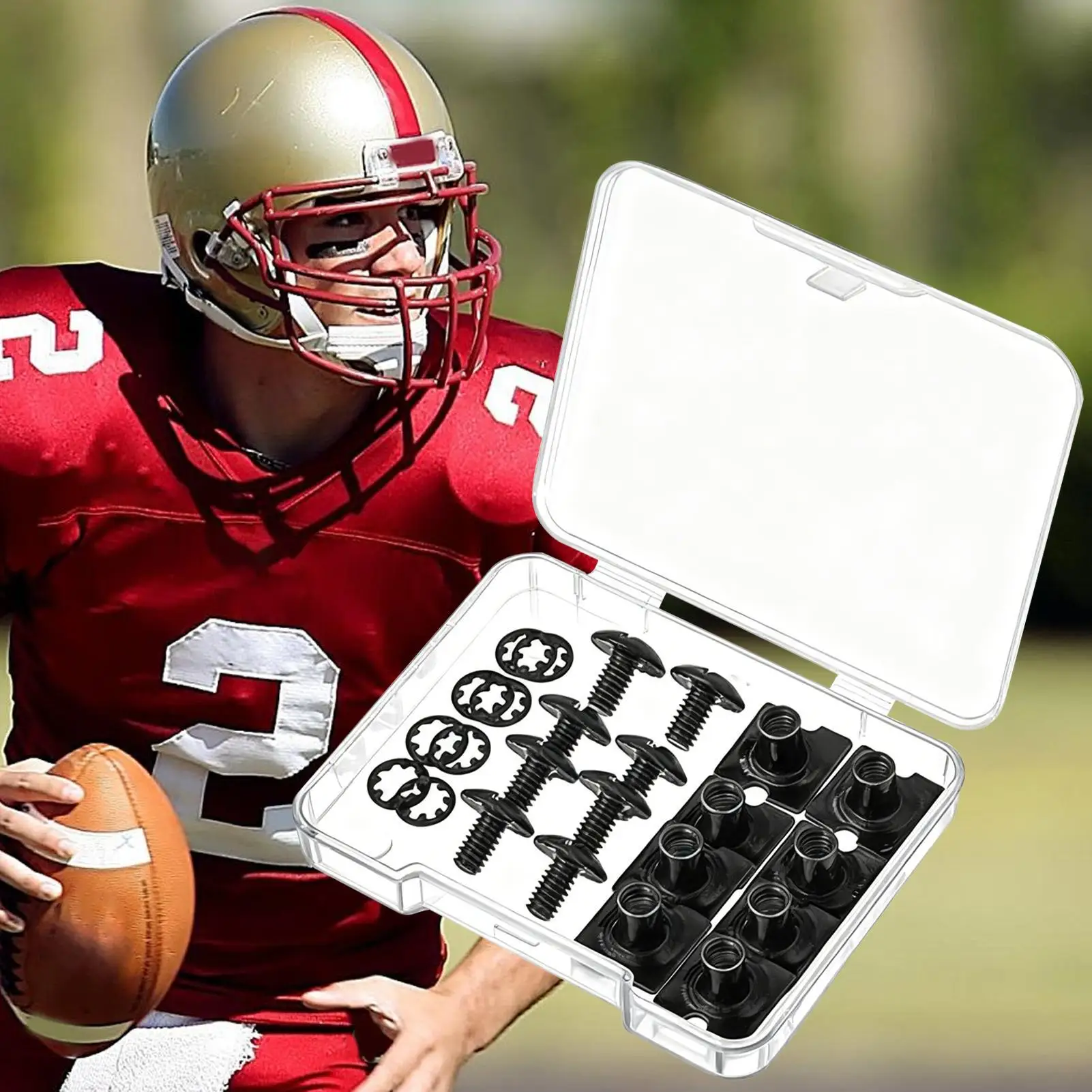 مسامير اللوحة الخلفية لكرة القدم، ملحقات السحابات الرياضية، أجزاء اللوحة الخلفية لكرة القدم لممارسة المعركة والتدريب على محكمة الصالة الرياضية #4