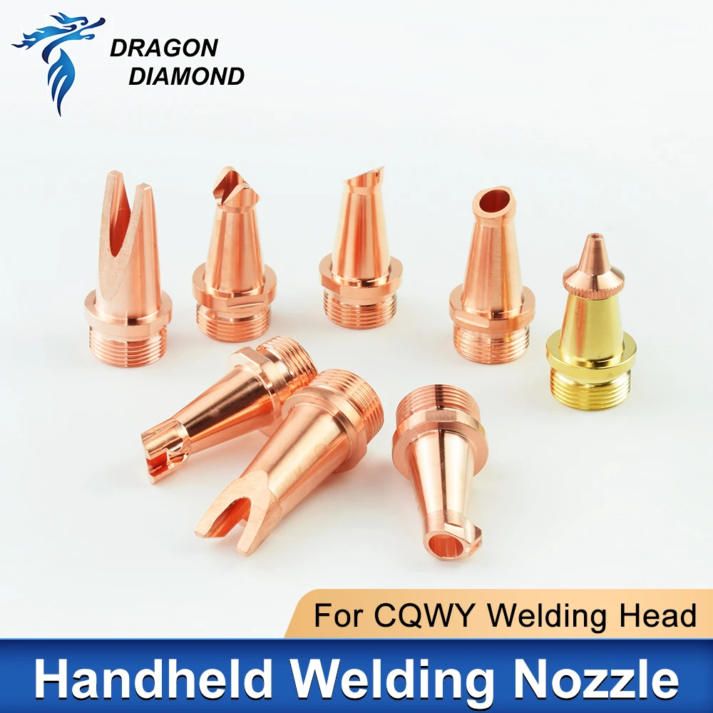 Laser Welding Head Hand-Held Nozzle Copper Thread M16 Wire-Feeding 1.0/1.2/1.6mm Type A-H For CQWY Handheld Welding Head