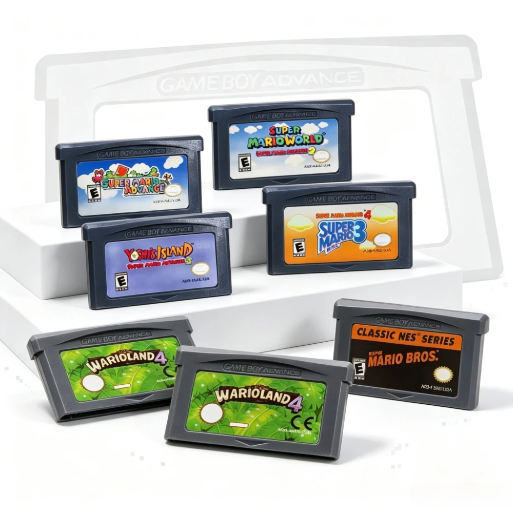 GBA-Spielmodule (EUR- & USA-Version) für Game Boy Advance, GBA SP, DS Lite – Vintage-Spielesammlung als Geschenk