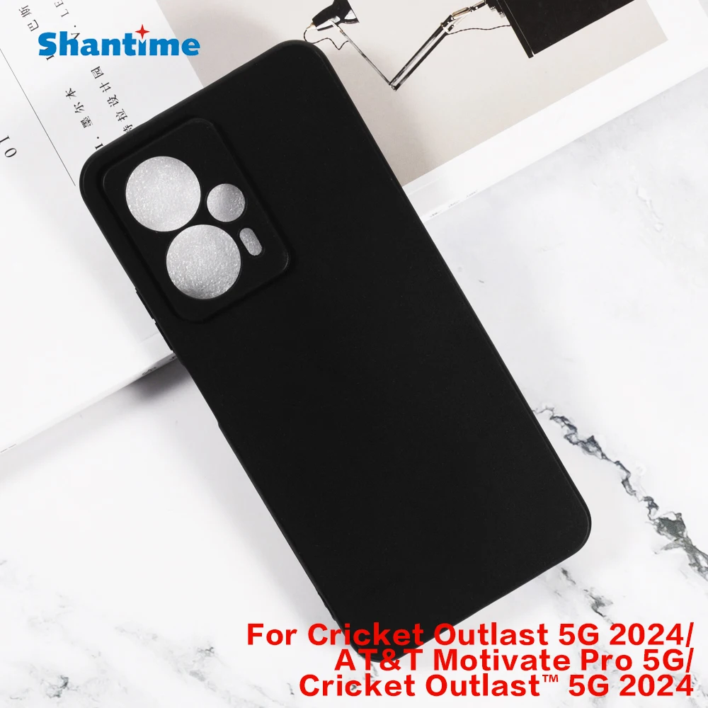 For Cricket Outlast 5G 2024 Gel Pudding Silicone Phone Protective Back Shell For AT&T Motivate Pro 5G Outlast™ 5G 2024 TPU Case