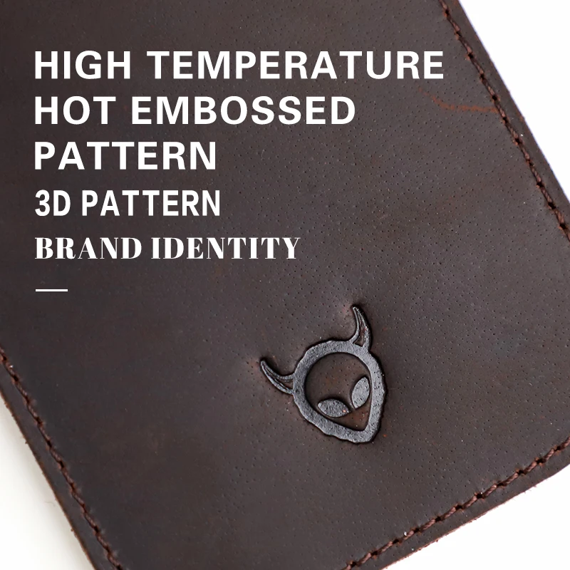 Unique Logo Crazy Horse Leather Eyewear Case Handmade Genuine Leather Sunglasses Bag Glasses Holder Pocket Eyeglasses Holder